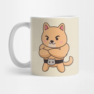 Wrestler Cat Mug